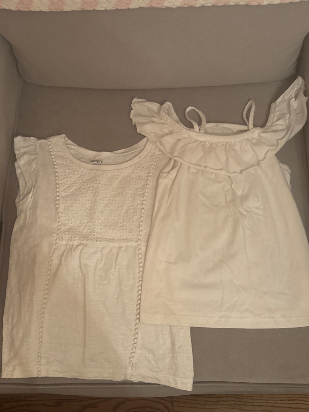Sleeveless White Shirts